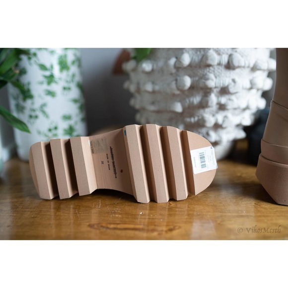 PALOMA BARCELÓ Cairo Platform Boots In Nocciola 36 - Picture 5 of 5